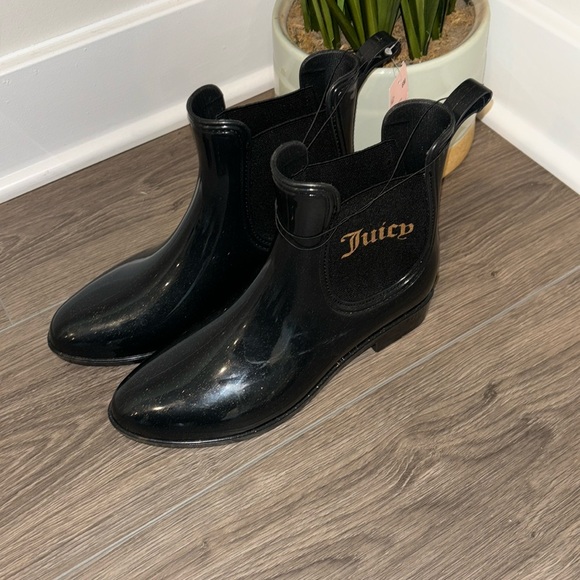 Juicy Couture Bootie‎ Rain Boots Womens 6 - Picture 1 of 5
